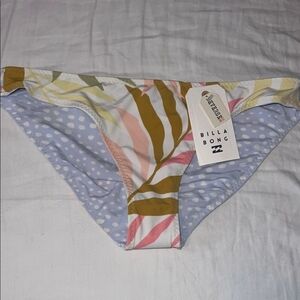 NWT Reversible Billabong Multicolor Polka Dot Tropic Jungle Bikini Bottom Small